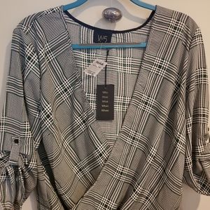 Plaid blouse size medium